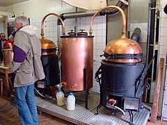 Les appareils de la distillerie