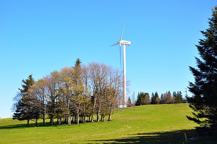 Windgenerator auf Mont-Soleil