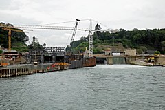 Wanderung Hagneckkanal, Besichtigung Baustelle und Kraftwerk Hagneck